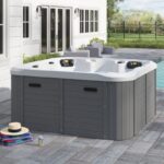Sol 72 Outdoorâ„¢ Aire 6 - Person 56 - Jet Acrylic Square Hot Tub with Ozonator