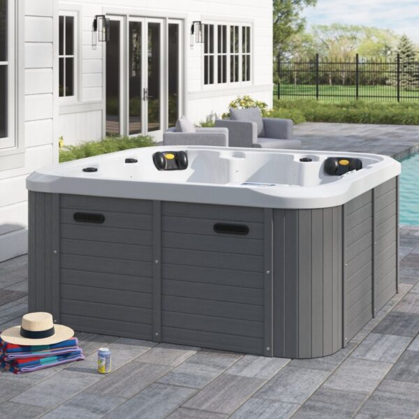 Sol 72 Outdoorâ„¢ Aire 6 - Person 56 - Jet Acrylic Square Hot Tub with Ozonator - Image 8