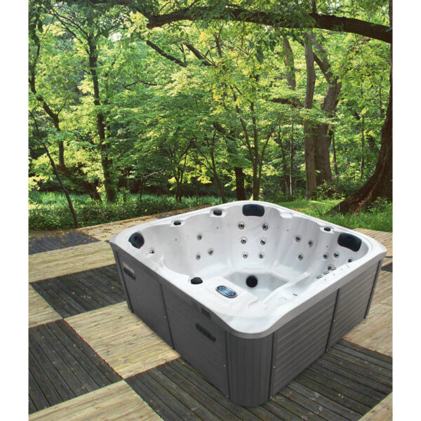 Sol 72 Outdoorâ„¢ Aire 6 - Person 56 - Jet Acrylic Square Hot Tub with Ozonator - Image 9