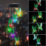 Solar Hummingbird Wind Chime Light Outdoor Waterproof LED Garden Christmas Decoration Gift (Set of 2) - Image 4