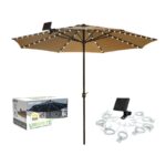 Solar Powered LED Patio Umbrella String Lighting - Image 3