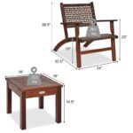 Solid Wood 2 - Person Seating Group - Image 6