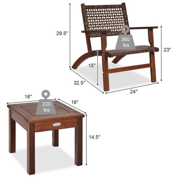 Solid Wood 2 - Person Seating Group - Image 6