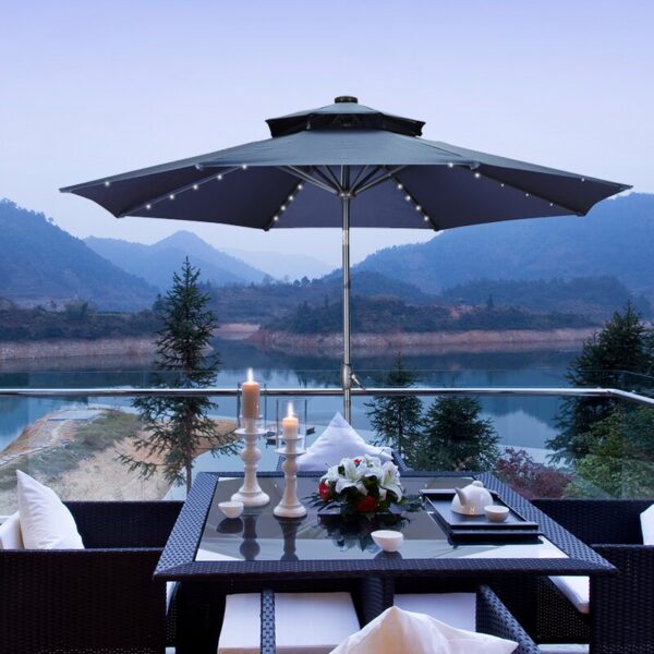 Sonya 120'' Lighted Beach Umbrella - Image 11