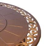 Sorrels 23'' H x 48'' W Aluminum Propane Outdoor Fire Pit Table with Lid - Image 3