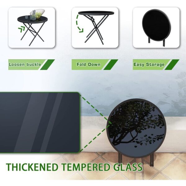 Souk Outdoor Metal Chaise Lounge Set with Table - Image 5