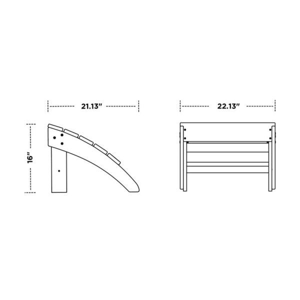 South Beach Adirondack Ottoman - Image 3