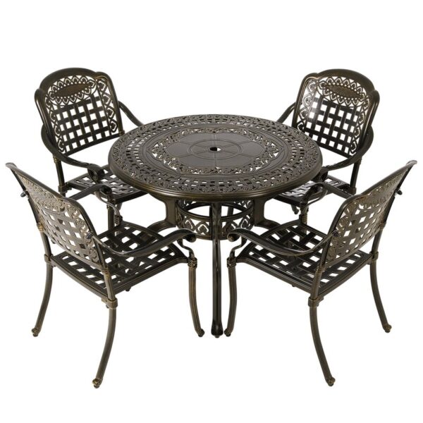 Southview Round 4 - Person Outdoor Dining Set - Image 6