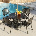 Southview Round 4 - Person Outdoor Dining Set