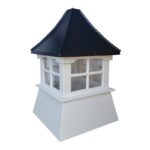 Sowell 24 In. X 24 In. X 39 In. Composite Vinyl Cupola With Black Aluminum Roof - Image 3