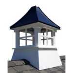 Sowell 24 In. X 24 In. X 39 In. Composite Vinyl Cupola With Black Aluminum Roof