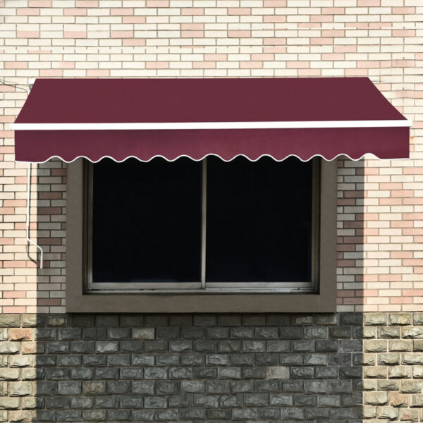 Sparta 11' 8" W x 9' 10" D Manual Retraction Slope Patio Awning - Image 12