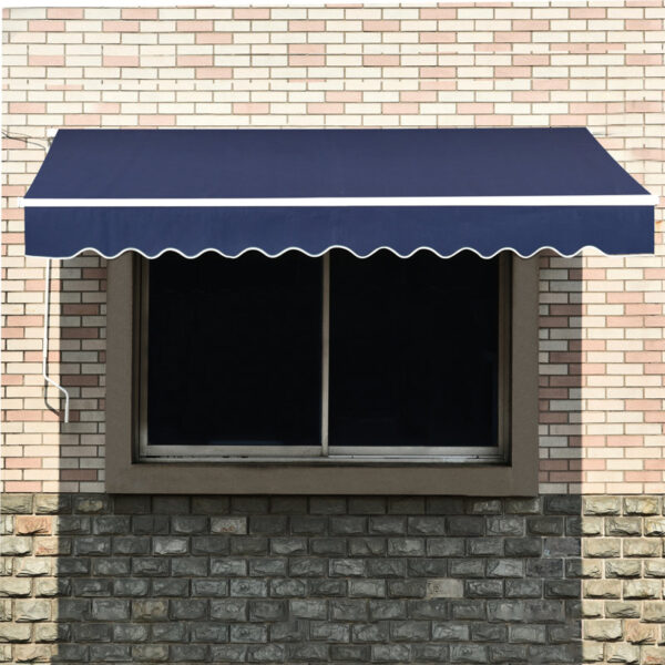 Sparta 11' 8" W x 9' 10" D Manual Retraction Slope Patio Awning - Image 5