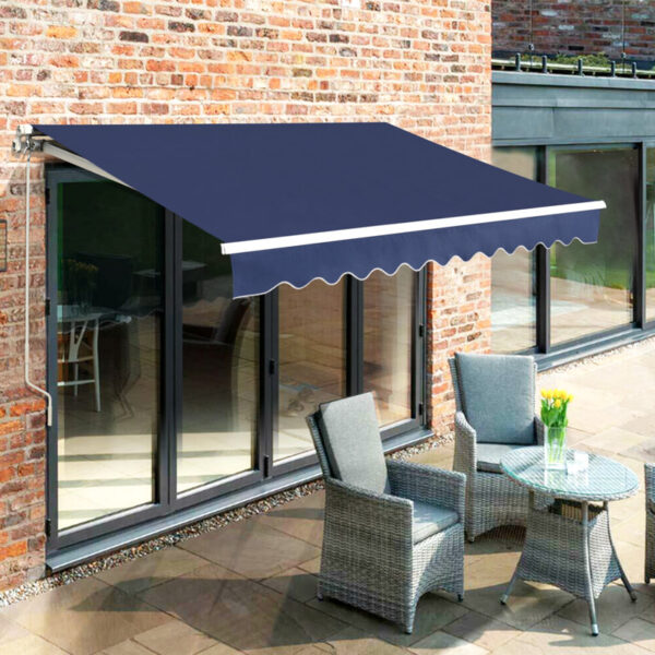 Sparta 11' 8" W x 9' 10" D Manual Retraction Slope Patio Awning - Image 6