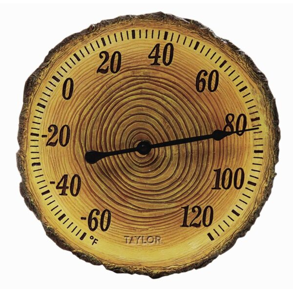 Springfield Tree Trunk Cross Section Polystone Thermometer - Image 2
