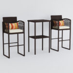 Square 2 - Person Outdoor Dining Set - Image 3