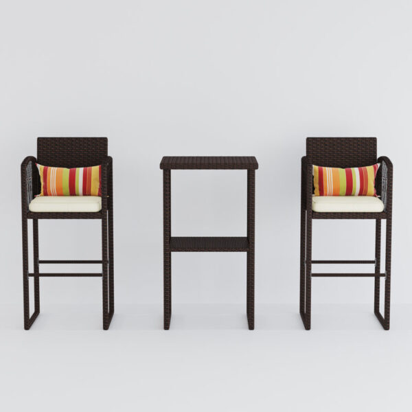 Square 2 - Person Outdoor Dining Set - Image 4