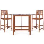 Square 2 - Person Outdoor Dining Set - Image 3