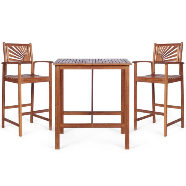 Square 2 - Person Outdoor Dining Set - Image 3