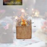 Square Terrafab Liquid & Gel Tabletop Fireplace - Image 6