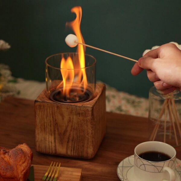 Square Terrafab Liquid & Gel Tabletop Fireplace - Image 5