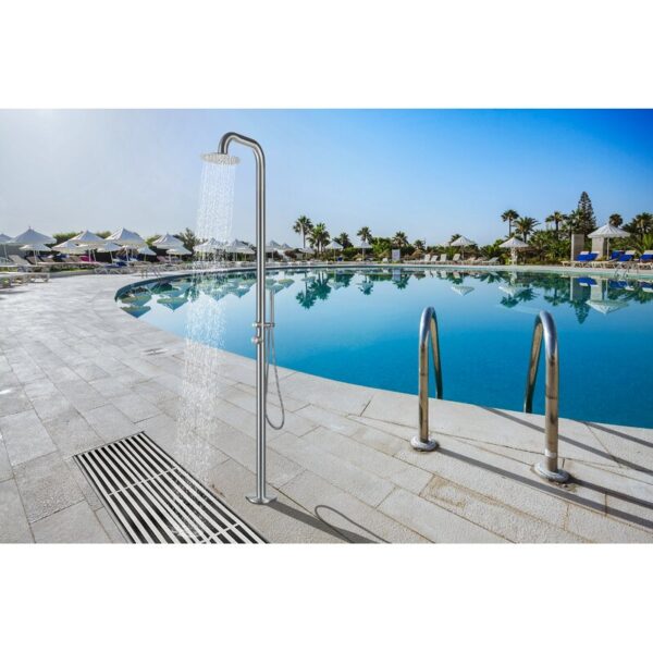 Stainless Steel Free Standing Outdoor Shower - Image 3