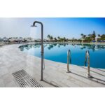 Stainless Steel Free Standing Outdoor Shower