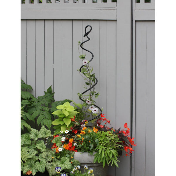 Stas 42'' H x 8'' W Iron Gothic Trellis - Image 2