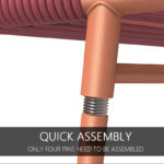 Steel Frame Rattan String Set Of 3 - Image 8