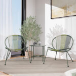 Steel Frame Rattan String Set Of 3 - Image 12