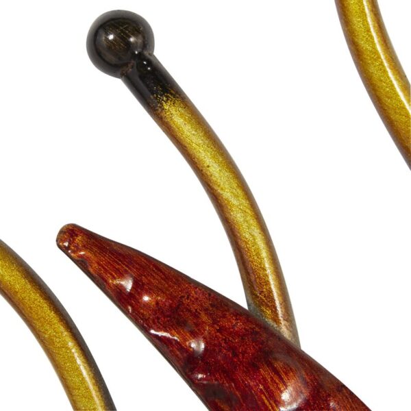 Stenkil Gold Metal Indoor Outdoor Sun and Moon Wall Decor with Stars 36" x 1" x 36" - Image 7