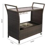 Stewood Patio Bar Serving Cart - Image 8