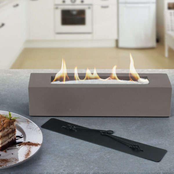 Stone Bio-Ethanol Outdoor Tabletop Fireplace - Image 3