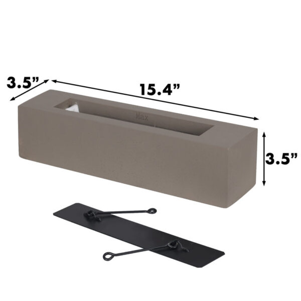 Stone Bio-Ethanol Outdoor Tabletop Fireplace - Image 4