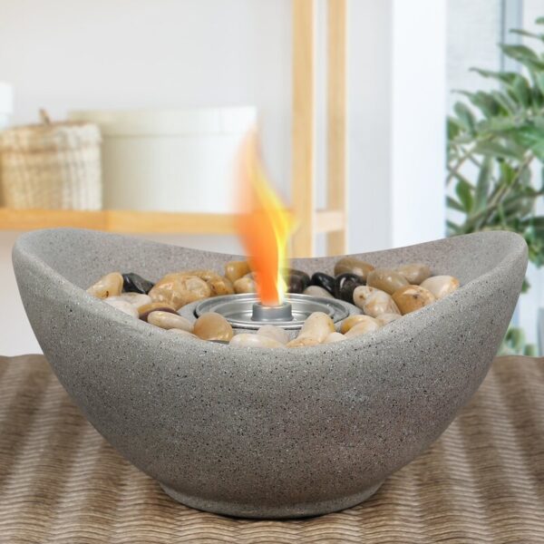 Stone Outdoor Tabletop Fireplace - Image 2