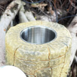 Stone Outdoor Tabletop Fireplace - Image 8