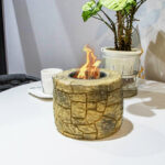 Stone Outdoor Tabletop Fireplace - Image 5