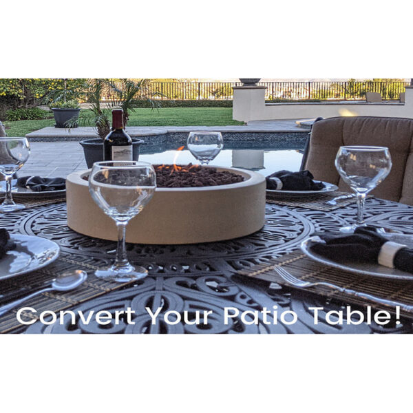 Stone Propane Outdoor Tabletop Fireplace - Image 5