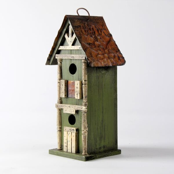 Strader Freestanding 13 in x 4.5 in x 6.5 in Birdhouse - Image 6