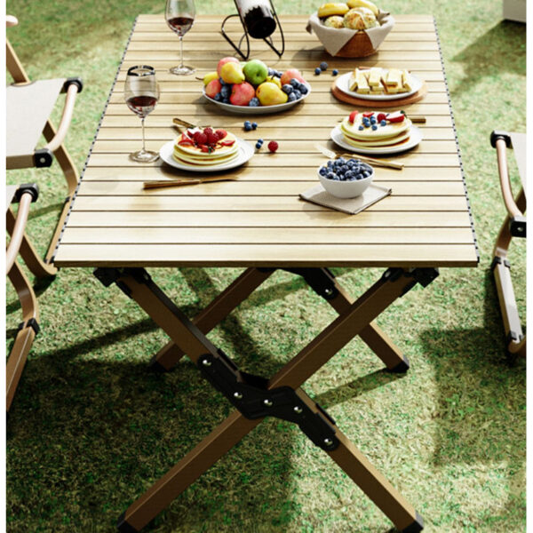 Strickler Metal Fliptop Outdoor Picnic Table - Image 7