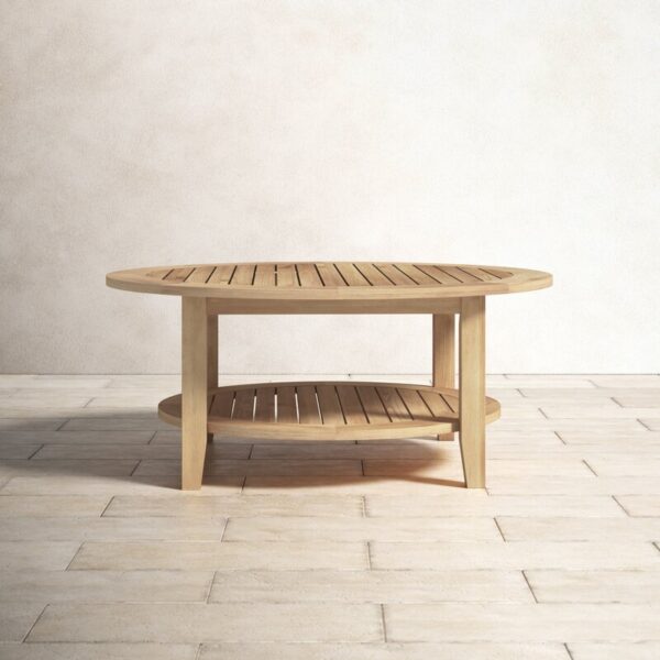 Summerton Teak Outdoor Coffee Table - Image 7