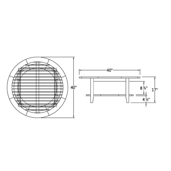 Summerton Teak Outdoor Coffee Table - Image 5