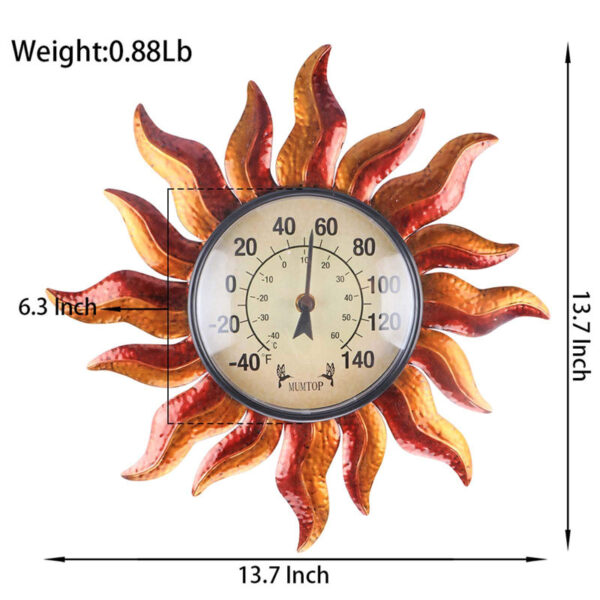Sun Wall-Mounted Thermometer - Image 3