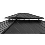 Sunjoy Archwood 11 ft. x 13 ft. Patio Cedar Framed Steel Hardtop Gazebo - Image 7