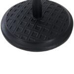 Sunjoy Universal 33 lb. Black Round Steel Heavy Duty Cement Filled Patio Umbrella Base - Image 3