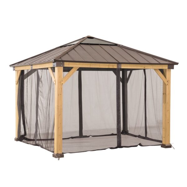 Sunjoy Universal Mosquito Netting for 13 ft. Ã— 15 ft. Wood-Framed Gazebos - Image 2