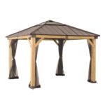 Sunjoy Universal Mosquito Netting for 13 ft. Ã— 15 ft. Wood-Framed Gazebos