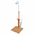 Swavar Solid Wood Fir Garden Shower Outdoor Camping Shower Stand Multi Colors - Image 2