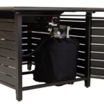 Talbot 24'' H x 48'' W Aluminum Propane Outdoor Fire Pit Table with Lid - Image 7