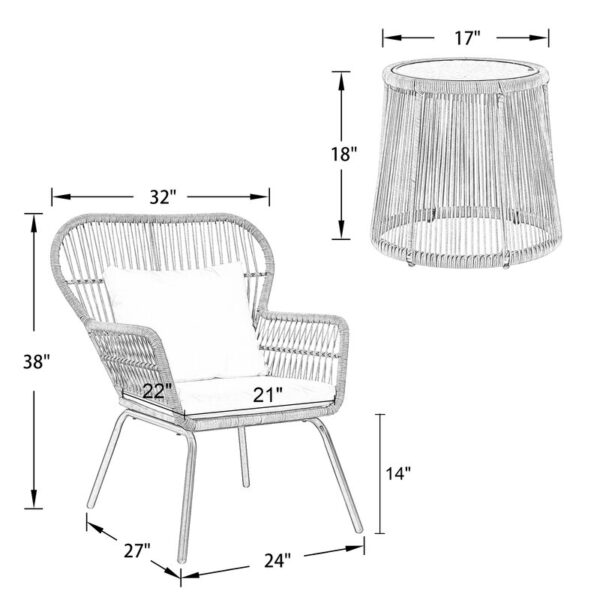 Tammi Round 2 - Person Outdoor Conversation Set - Image 8